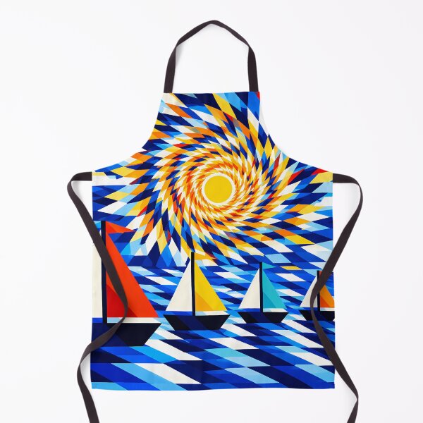 Item preview, Five Sailing Boats Abstract designed and sold by GooGoblin.