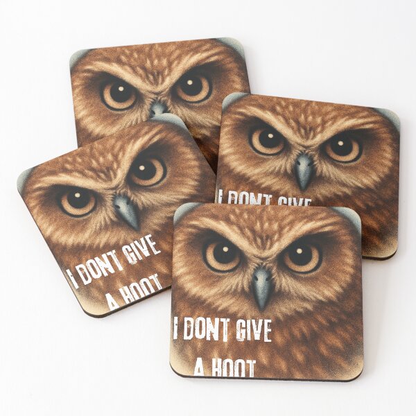 Item preview, I Don't Give A Hoot Digital Art Funny Owl designed and sold by SamiDsPaintbox.