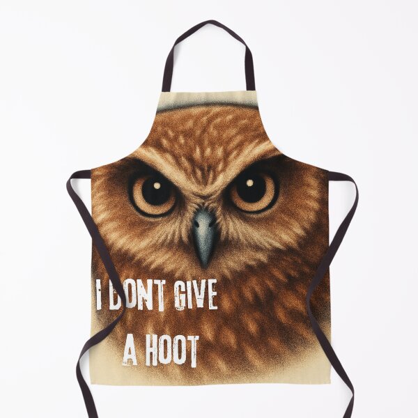 Item preview, I Don't Give A Hoot Digital Art Funny Owl designed and sold by SamiDsPaintbox.