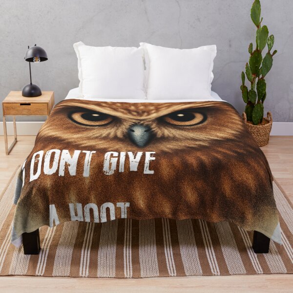 Item preview, I Don't Give A Hoot Digital Art Funny Owl designed and sold by SamiDsPaintbox.