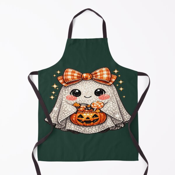 Item preview, Gingham Bow Ghost for Halloween Lovers designed and sold by POD DYNASTY | Original Print On Demand T-Shirt Graphics.