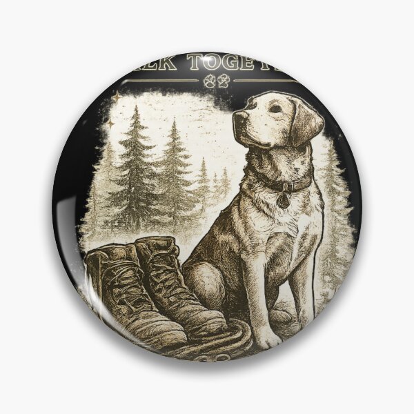 Item preview, Vintage Dog Lover Hiking Design designed and sold by JKDJ.