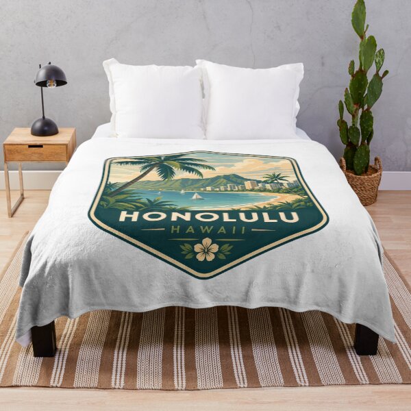 Item preview, Honolulu Hawaii Travel Nature Landscape designed and sold by FrontierCosmic.
