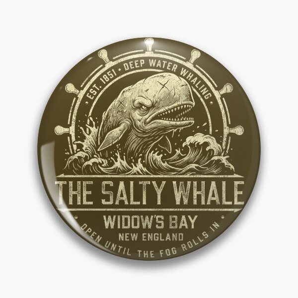 Item preview, The Salty Whale of Widow's Bay Vintage Whaling Nautical Seafood Restaurant Bar Pub Dks designed and sold by Alema Art.