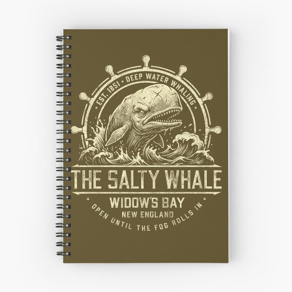 Item preview, The Salty Whale of Widow's Bay Vintage Whaling Nautical Seafood Restaurant Bar Pub Dks designed and sold by Alema Art.