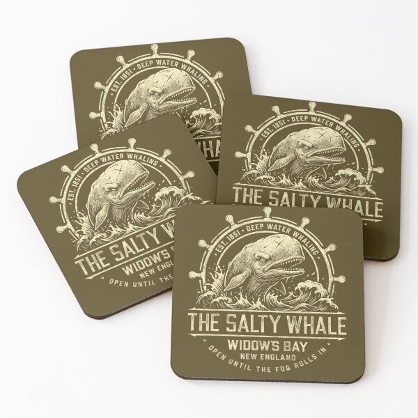 Item preview, The Salty Whale of Widow's Bay Vintage Whaling Nautical Seafood Restaurant Bar Pub Dks designed and sold by Alema Art.