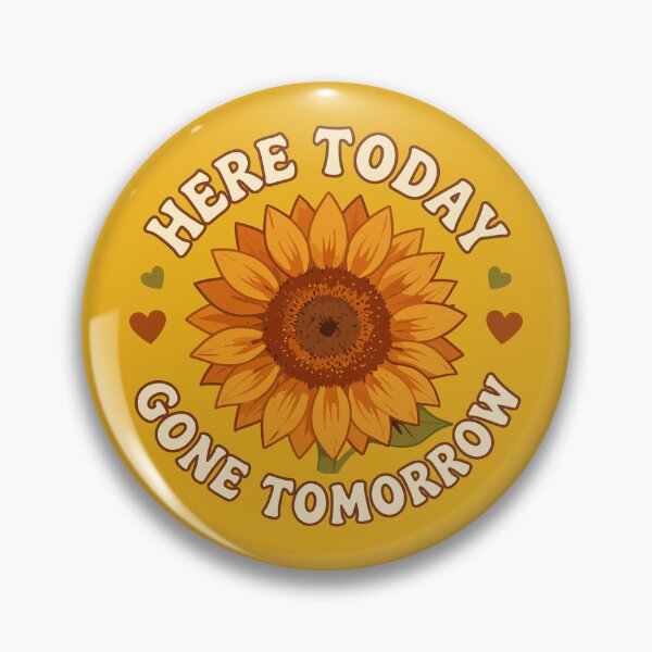 Item preview, Retro Sunflower - Here Today Gone Tomorrow designed and sold by artscreat.
