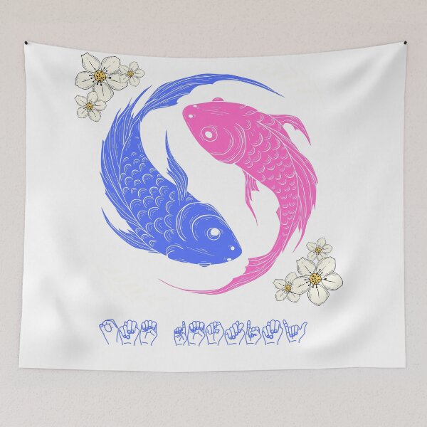 Item preview, Good Energy ASL Sign Language | Yin Yang Koi Fish Tattoo Streetwear designed and sold by ASL SIGNPRO CLEARSIGNS.