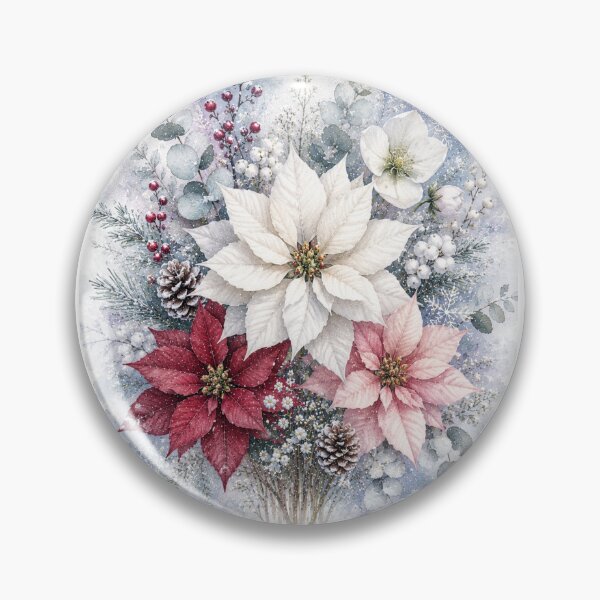 Item preview, December Winter Floral Art designed and sold by tmoca.