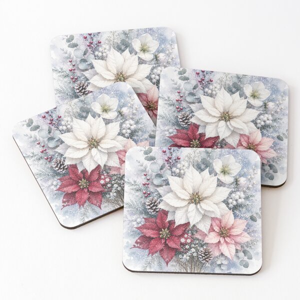 Item preview, December Winter Floral Art designed and sold by tmoca.