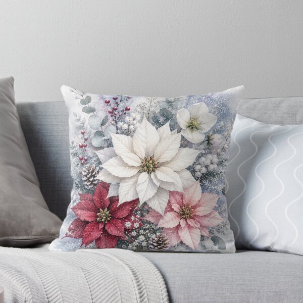 Item preview, December Winter Floral Art designed and sold by tmoca.