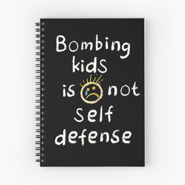 Item preview, Bombing Kids Is Not Self Defense - Chalk - Anti-War, Kids Art, Sad Face - Human Rights Activist - Free Palestine Protest designed and sold by Forbidden Merch.