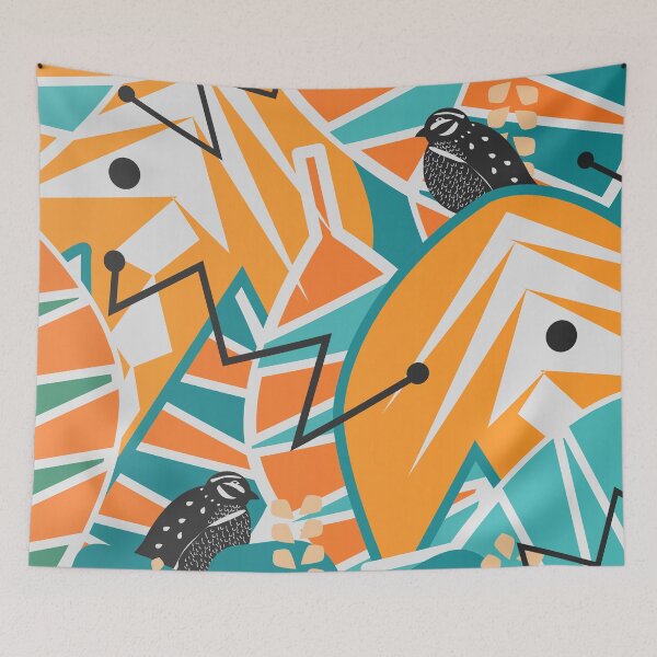 Item preview, Modern decor with two little quails designed and sold by cocodes.