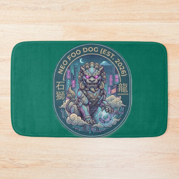 Item preview, Cyberpunk Foo Dog – Neo Shanghai Guardian Lion designed and sold by Surviving Monday Club.