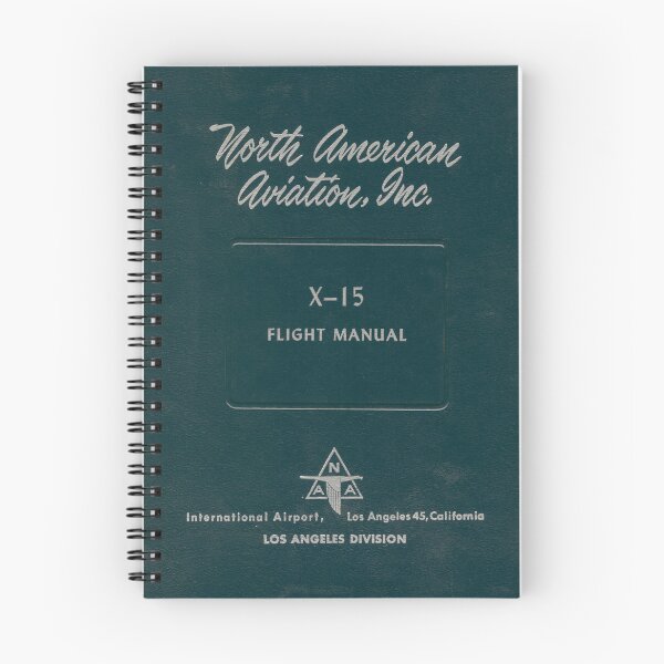 Item preview, X-15 Flight Manual Notebook designed and sold by TriggerTreats74.