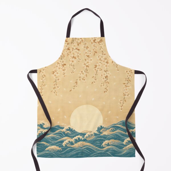 Item preview, Vintage Japanese Woodblock Wave and Rising Sun Painting designed and sold by RescueHeart10.
