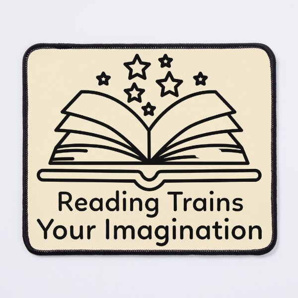 Item preview, Reading Trains Your Imagination designed and sold by Grateful-Fool.