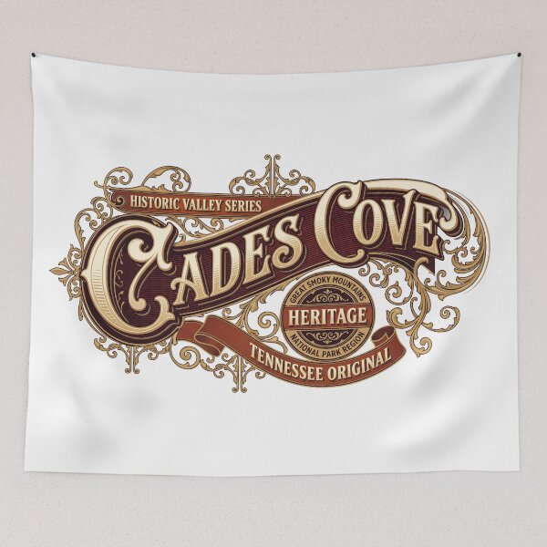 Item preview, Cades Cove Tennessee Vintage Heritage Design designed and sold by castillomiami.