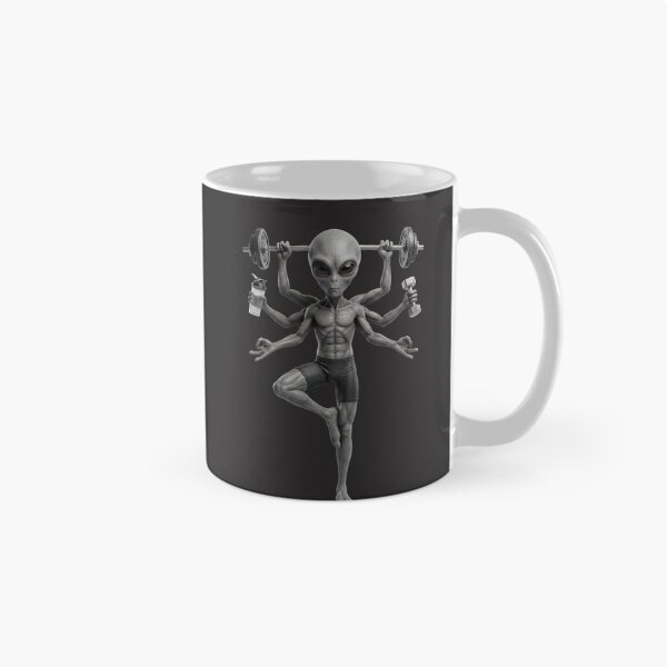 Item preview, Six-Armed Alien Gym Yoga Master - Funny Fitness Extraterrestrial designed and sold by NexxaStoree.