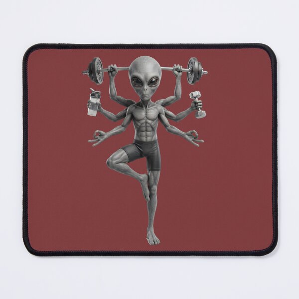 Item preview, Six-Armed Alien Gym Yoga Master - Funny Fitness Extraterrestrial designed and sold by NexxaStoree.