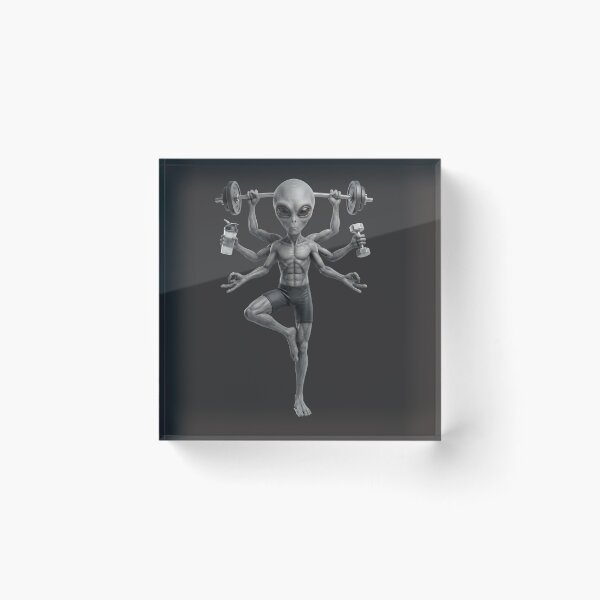 Item preview, Six-Armed Alien Gym Yoga Master - Funny Fitness Extraterrestrial designed and sold by NexxaStoree.