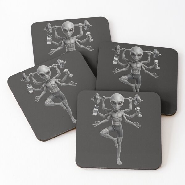 Item preview, Six-Armed Alien Gym Yoga Master - Funny Fitness Extraterrestrial designed and sold by NexxaStoree.