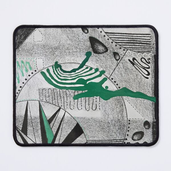 Item preview, Searching My Intuition black and white emerald green designed and sold by LaurenMyersArtist.