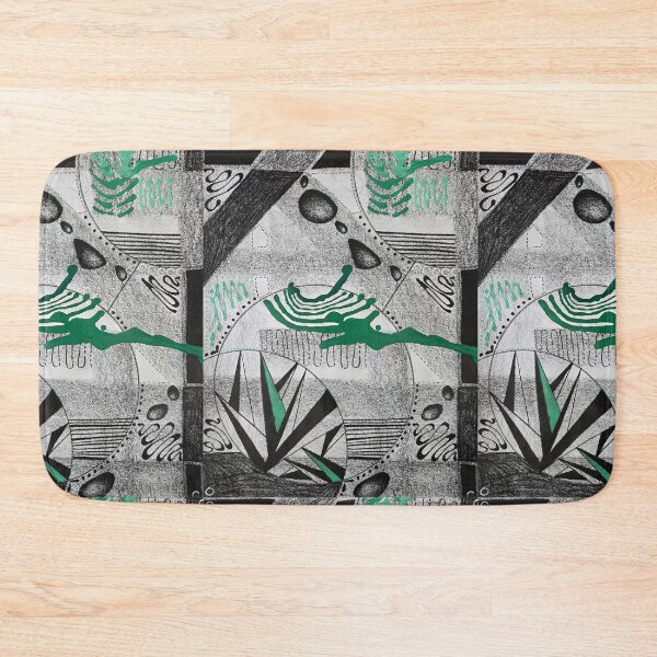 Item preview, Searching My Intuition black and white emerald green designed and sold by LaurenMyersArtist.