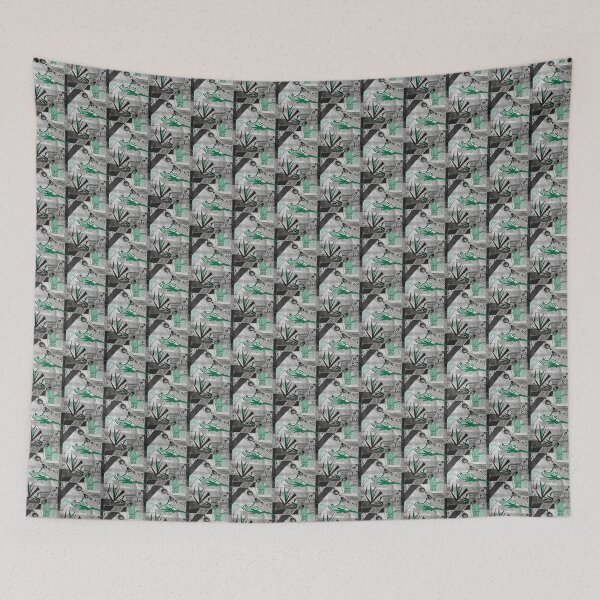 Item preview, Searching My Intuition black and white emerald green designed and sold by LaurenMyersArtist.