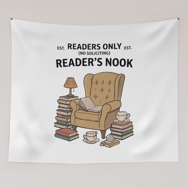 Item preview, Readers Only No Soliciting Readers Nook designed and sold by BobbyTee Merch.