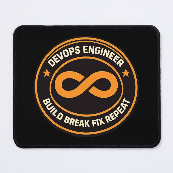 Item preview, DevOps Engineer Badge designed and sold by Null Studio.