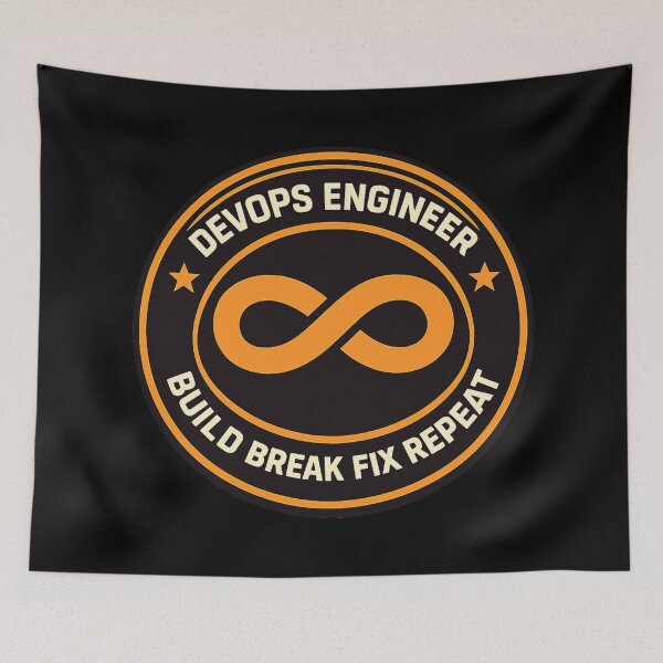 Item preview, DevOps Engineer Badge designed and sold by Null Studio.