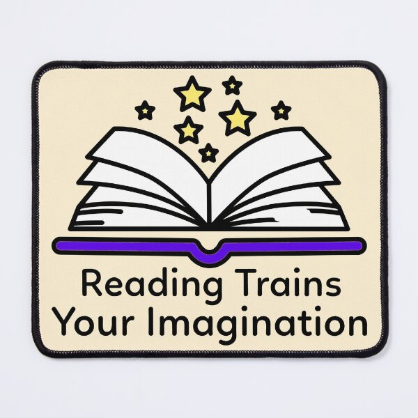 Item preview, Reading Trains Your Imagination designed and sold by Grateful-Fool.