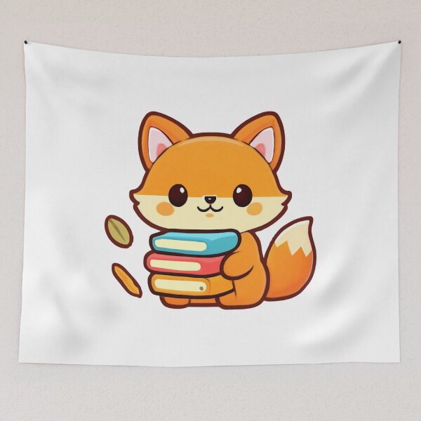 Item preview, Fox Book Lover designed and sold by foryouandyours.