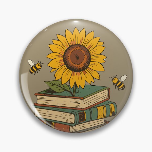 Item preview, Bee Happy Let Knowledge Grow - retro sunflower school designed and sold by artscreat.