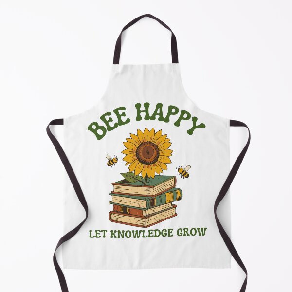 Item preview, Bee Happy Let Knowledge Grow - retro sunflower school designed and sold by artscreat.