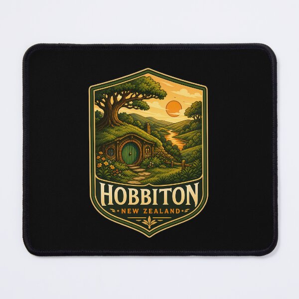 Item preview, Hobbiton New Zealand Travel Nature Landscape designed and sold by FrontierCosmic.