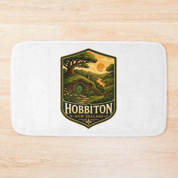 Item preview, Hobbiton New Zealand Travel Nature Landscape designed and sold by FrontierCosmic.