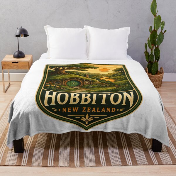 Item preview, Hobbiton New Zealand Travel Nature Landscape designed and sold by FrontierCosmic.