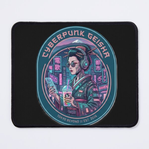 Item preview, Cyberpunk Shanghai Qipao Girl – Neo Asia Streetwear designed and sold by Surviving Monday Club.