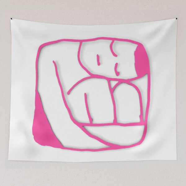 Item preview, Minimalist Line Drawing of Curled Figure designed and sold by blacK1982White.