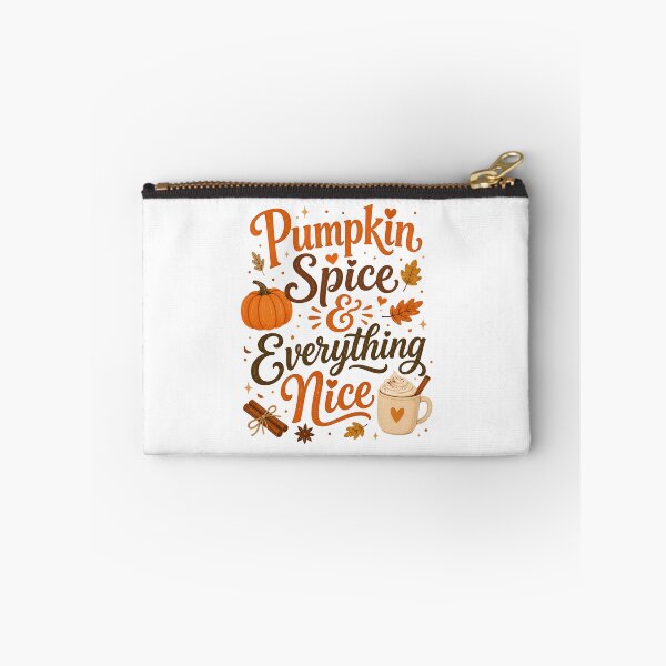 Item preview, Pumpkin Spice And Everything Nice Fall Latte Typographic designed and sold by ElcastDesigns.