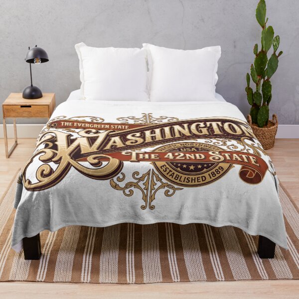 Item preview, Washington State Vintage Ornamental Heritage Design designed and sold by castillomiami.