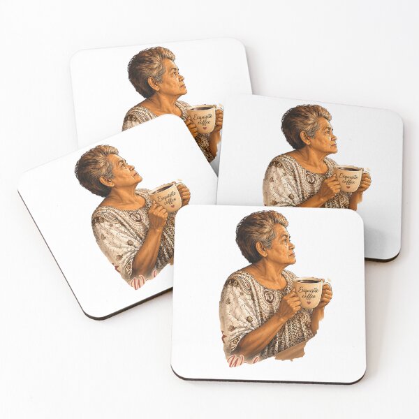 Item preview, Exquisite Coffee- Elegant Mother Portrait Art designed and sold by LC&LCPlatform.