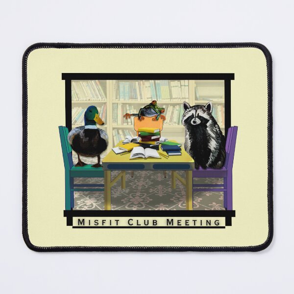 Item preview, Misfit Club Meeting Back to School Library Animals Art designed and sold by ArtistsAtticWI.