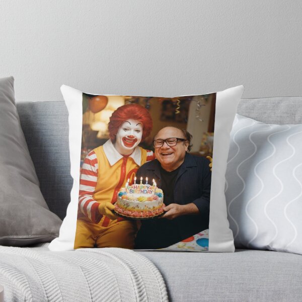 Item preview, Danny Devito Ronald mcdonald mcdonalds grimace meme memes funny parody christmas birthday  designed and sold by CheeseBlueprint.
