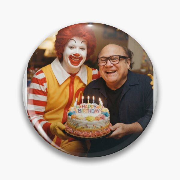 Item preview, Danny Devito Ronald mcdonald mcdonalds grimace meme memes funny parody christmas birthday  designed and sold by CheeseBlueprint.