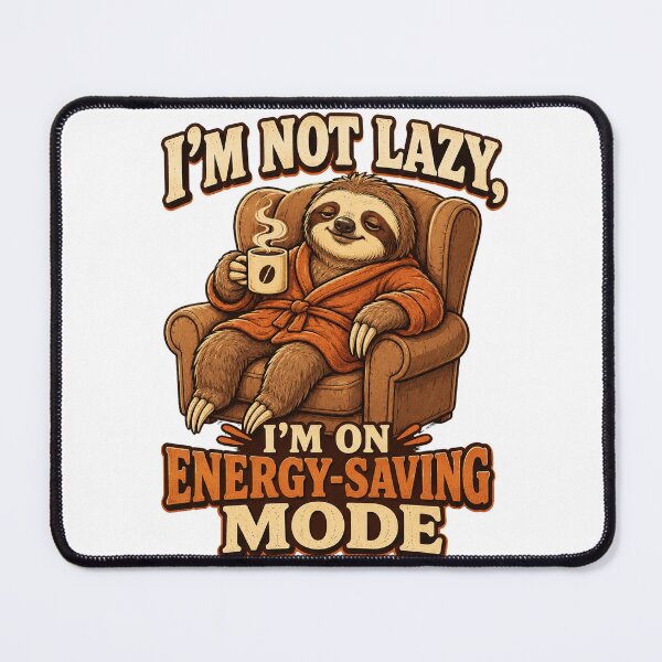 Item preview, I’m Not Lazy, I’m on Energy-Saving Mode designed and sold by Foxglow Studio.