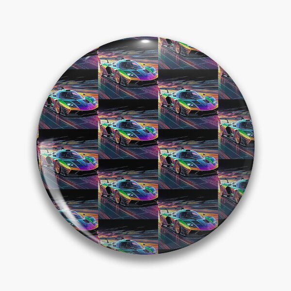 Item preview, Neon Rainbow Supercar Motion Blur Racing Art designed and sold by Nexus Space.