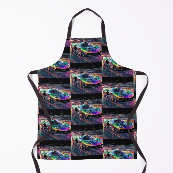 Item preview, Neon Rainbow Supercar Motion Blur Racing Art designed and sold by Nexus Space.